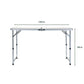 Camping Table 120cm Silver (With 4 Chair) KR-CT-104-CU