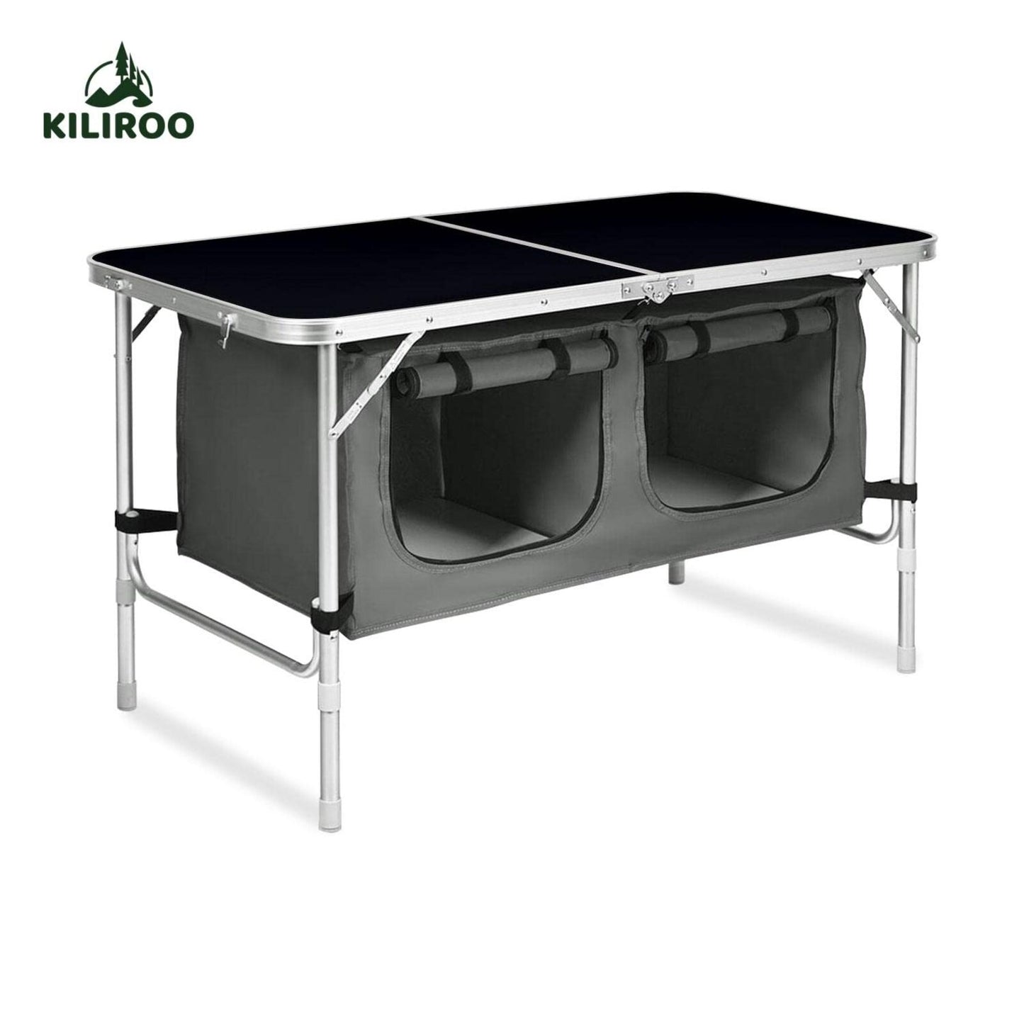 Camping Table 120cm Black (With Grey Storage Bag) KR-CT-107-CU