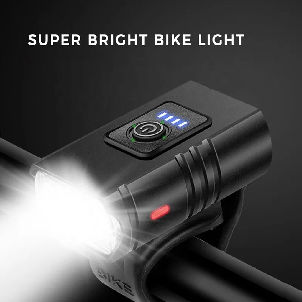 USB Rechargeable Bike Light with Tail Light (2 Bulb)