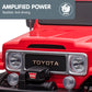 Licensed Toyota FJ-40 Electric Kids Ride On Car by Kahuna - Red