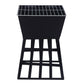 Outdoor Fire Pit for BBQ, Grilling, Cooking, Camping- Portable Brazier with Reversible Stand for Backyard