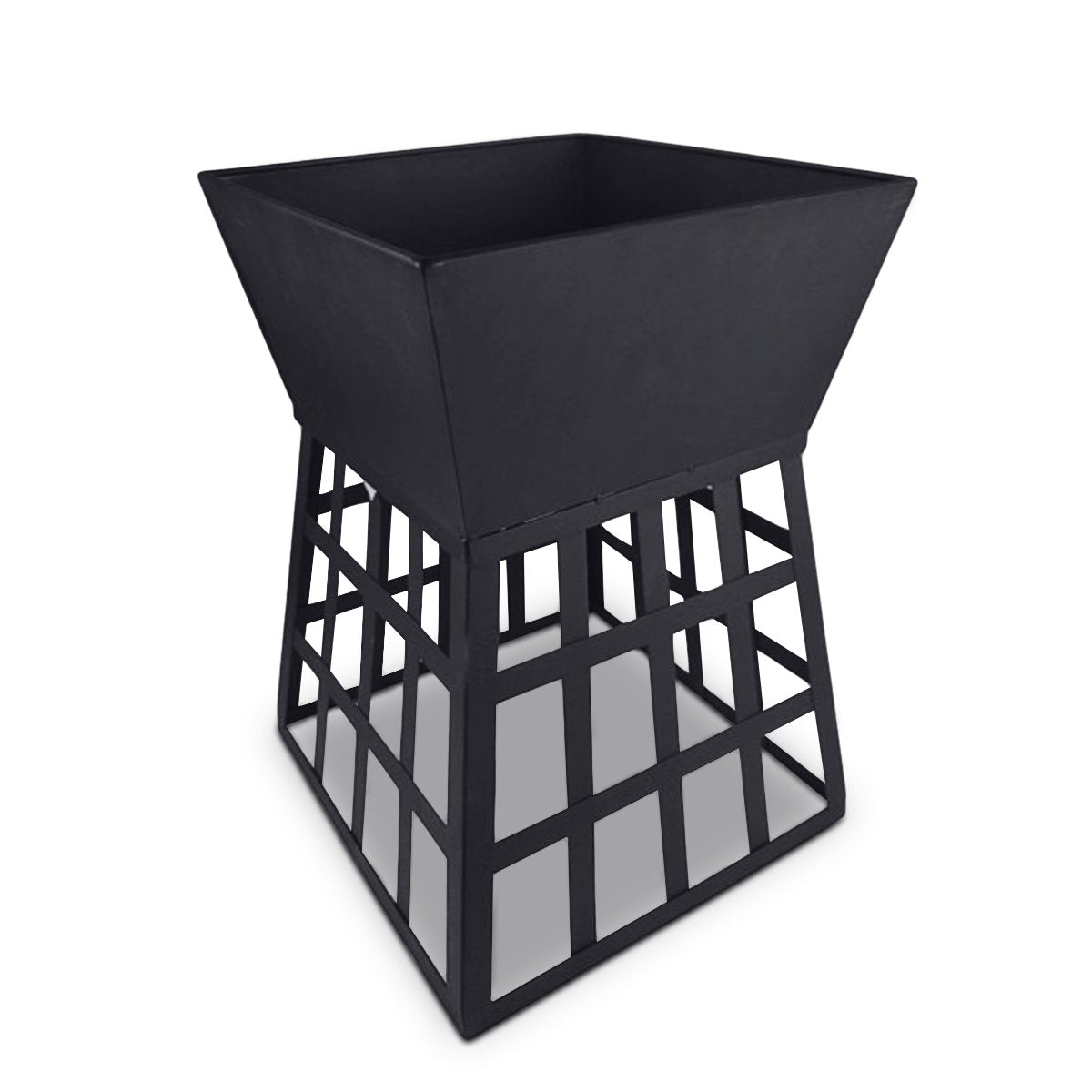 Outdoor Fire Pit for BBQ, Grilling, Cooking, Camping- Portable Brazier with Reversible Stand for Backyard