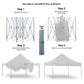 Gazebo Tent Marquee 3x3 PopUp Outdoor Wallaroo White