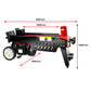 7 Ton Electric Log Splitter With Side Protectors Axe Wood Cutter