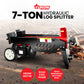 7 Ton Electric Log Splitter With Side Protectors Axe Wood Cutter