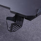 120cm RGB Gaming Desk Home Office Carbon Fibre Led Lights Game Racer Computer PC Table L-Shaped Black