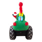 Christmas Lights Monster Truck Gift Flag Xmas Inflatable Santa 1.8m Height