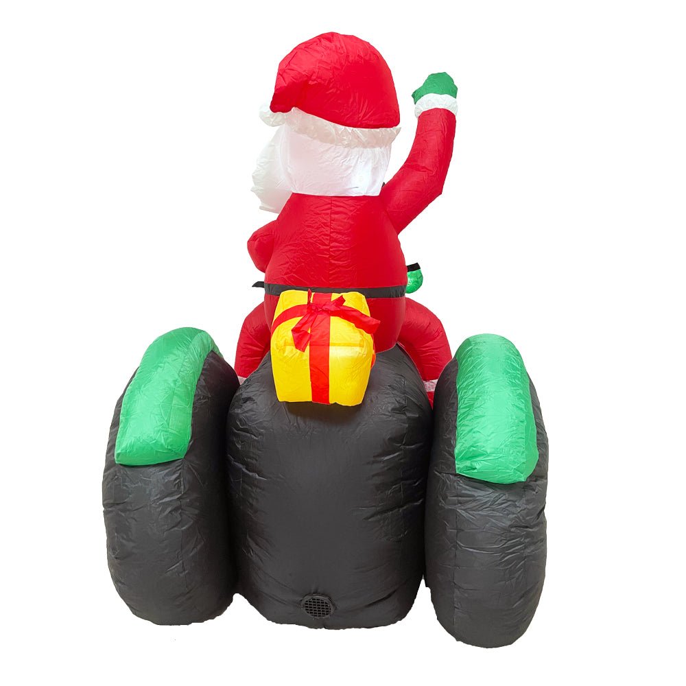 Christmas Lights Tractor Penguin Gift Xmas Inflatable Santa 1.8m Height