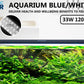 2 Set 33W Aquarium Blue White LED Light for Tank 120-140cm