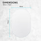 LED Wall Mirror Oval Touch Anti-Fog Makeup Decor Bathroom Vanity 50 x 75cm