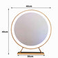 Touch Screen Table Desktop LED Light Vanity Mirror Makeup Mirror Round Mirror 40cm