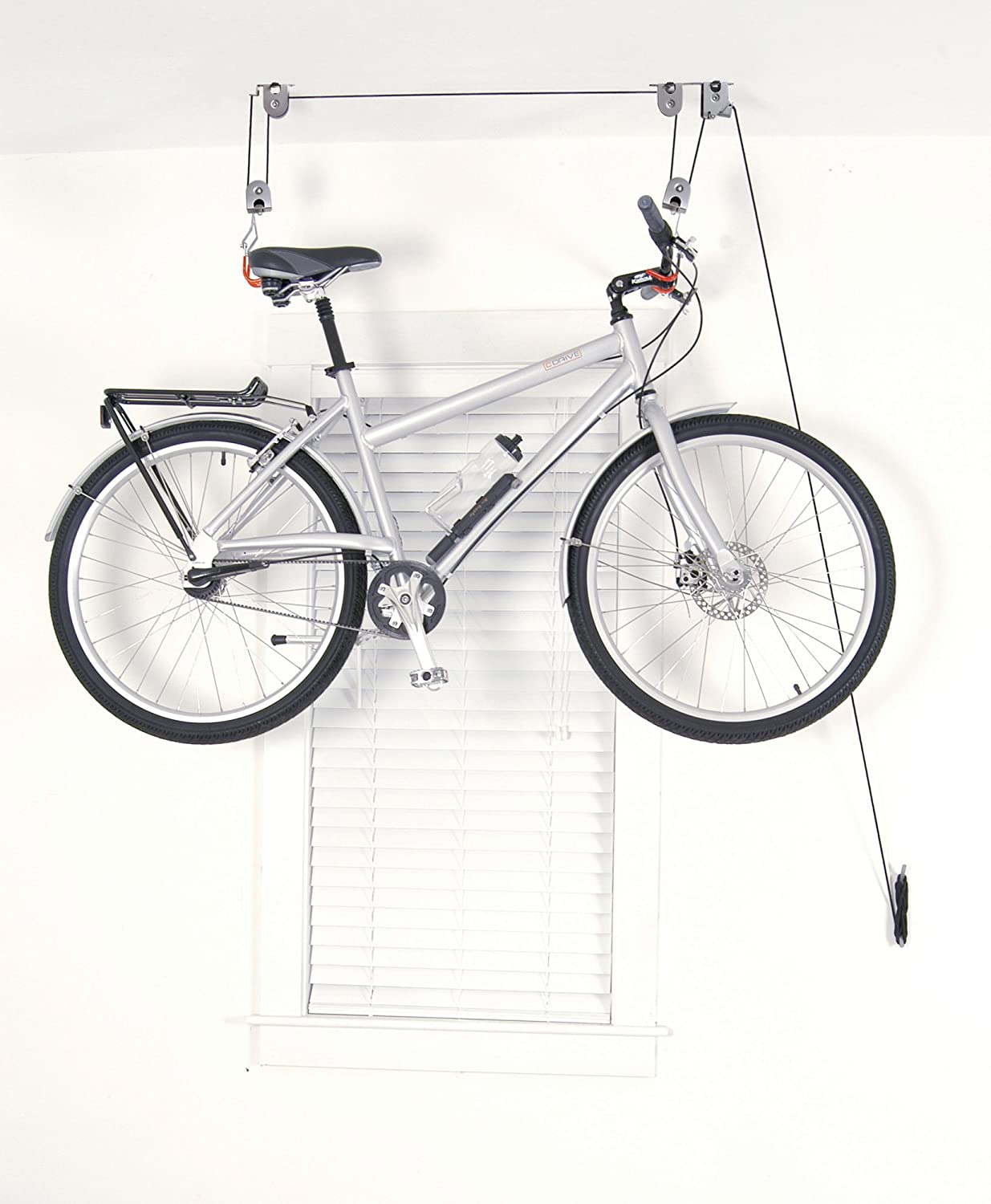 Kayak Bike Hoists Hanger Ladder Ceiling Mount 55kg Capacity Hooks Pulleys