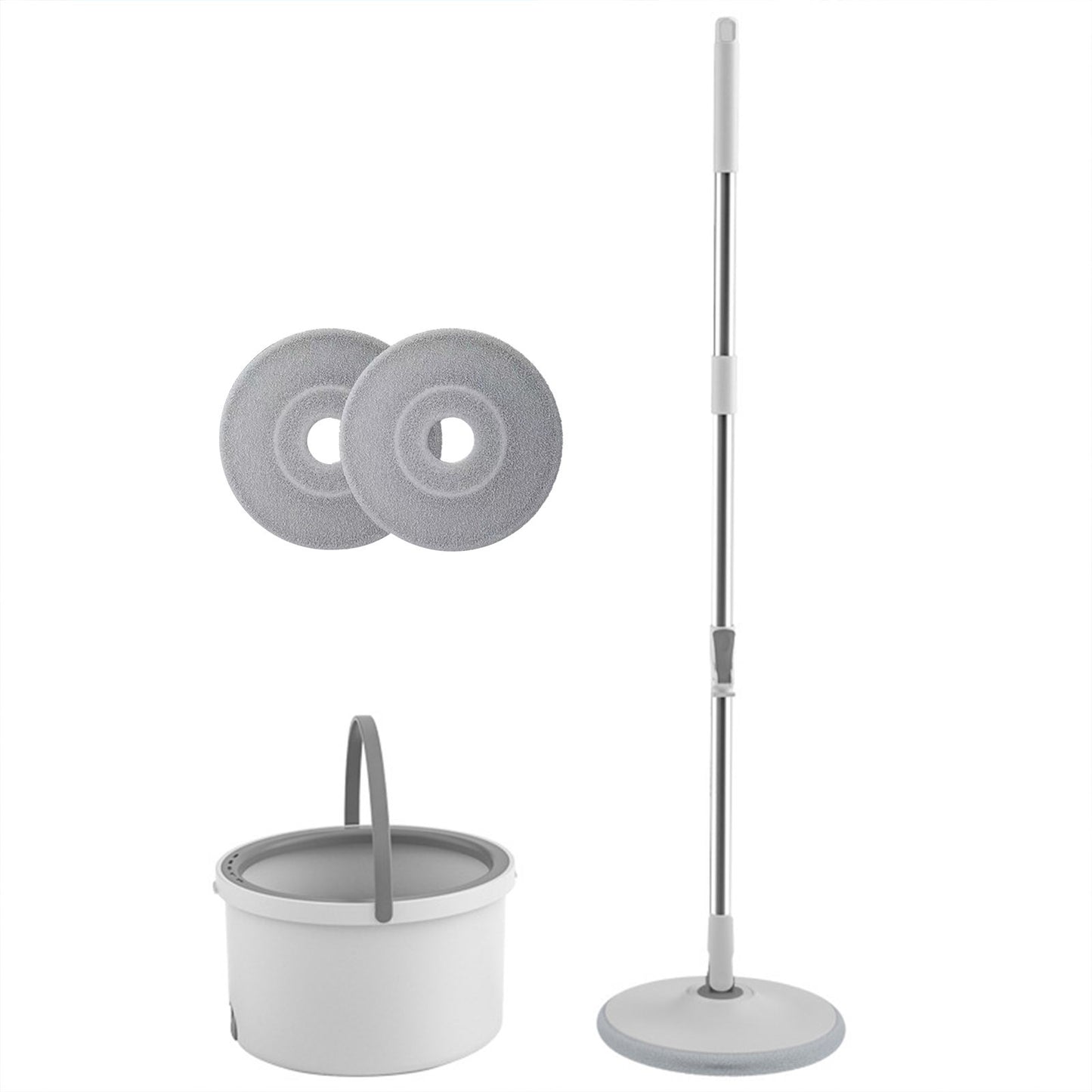 Clean Sewage Separation Mop Rotary Hand-Wash-Free Flat Suction Grey White