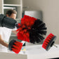 Three-Piece Electric Drill Set Bathroom Carpet Sink Cleaning Brush Head Red
