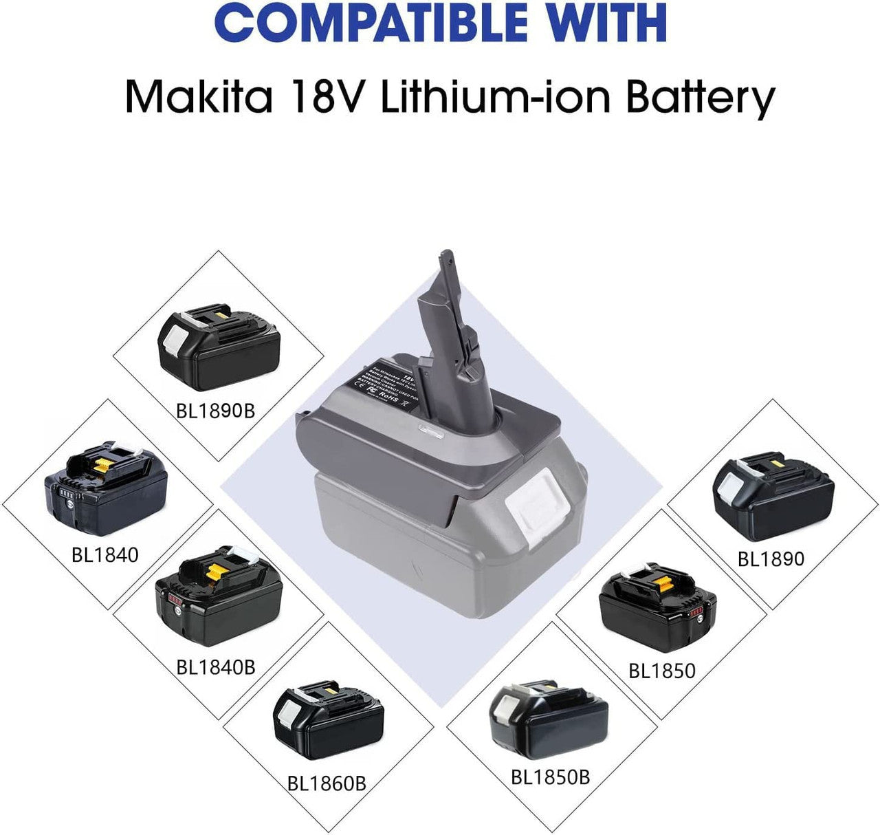 Makita 18V To Dyson V7 & V8  Battery Converter / Adapter