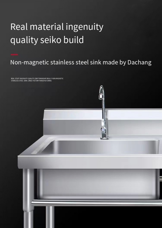 Freestanding Double Stainless Steel Kitchen Sink