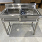 Freestanding Double Stainless Steel Kitchen Sink