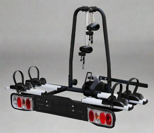 Bicycle E Bike Car Rack - Tow Ball - 2 Bike - With Lights