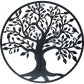 Black Tree of Life Wall Art Hanging Metal Iron Sculpture Garden 99cm