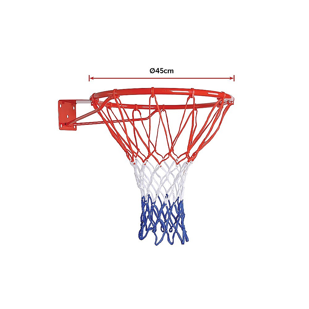 Pro Size Wall Mounted Basketball Hoop Ring Goal Net Rim Dunk Shooting Outdoor