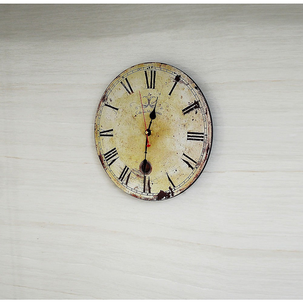 Large Vintage Wall Clock Kitchen  Office Retro Timepiece