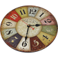 Large Colourful Wall Clock Kitchen  Office Retro Timepiece