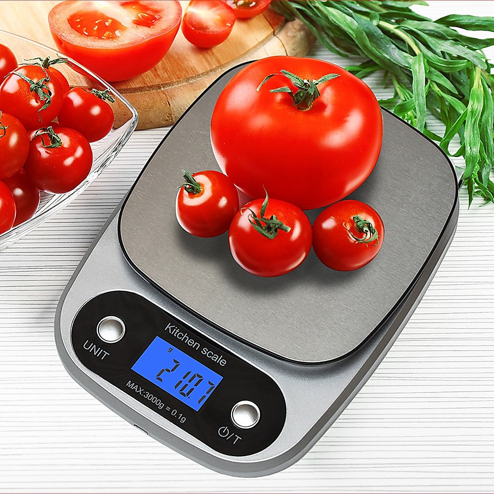 0.1g High Precision Kitchen Scale Rechargable Food Scale Digital 3KG