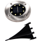 12 x Solar Powered LED Buried Inground Recessed Light Garden Outdoor Deck Path