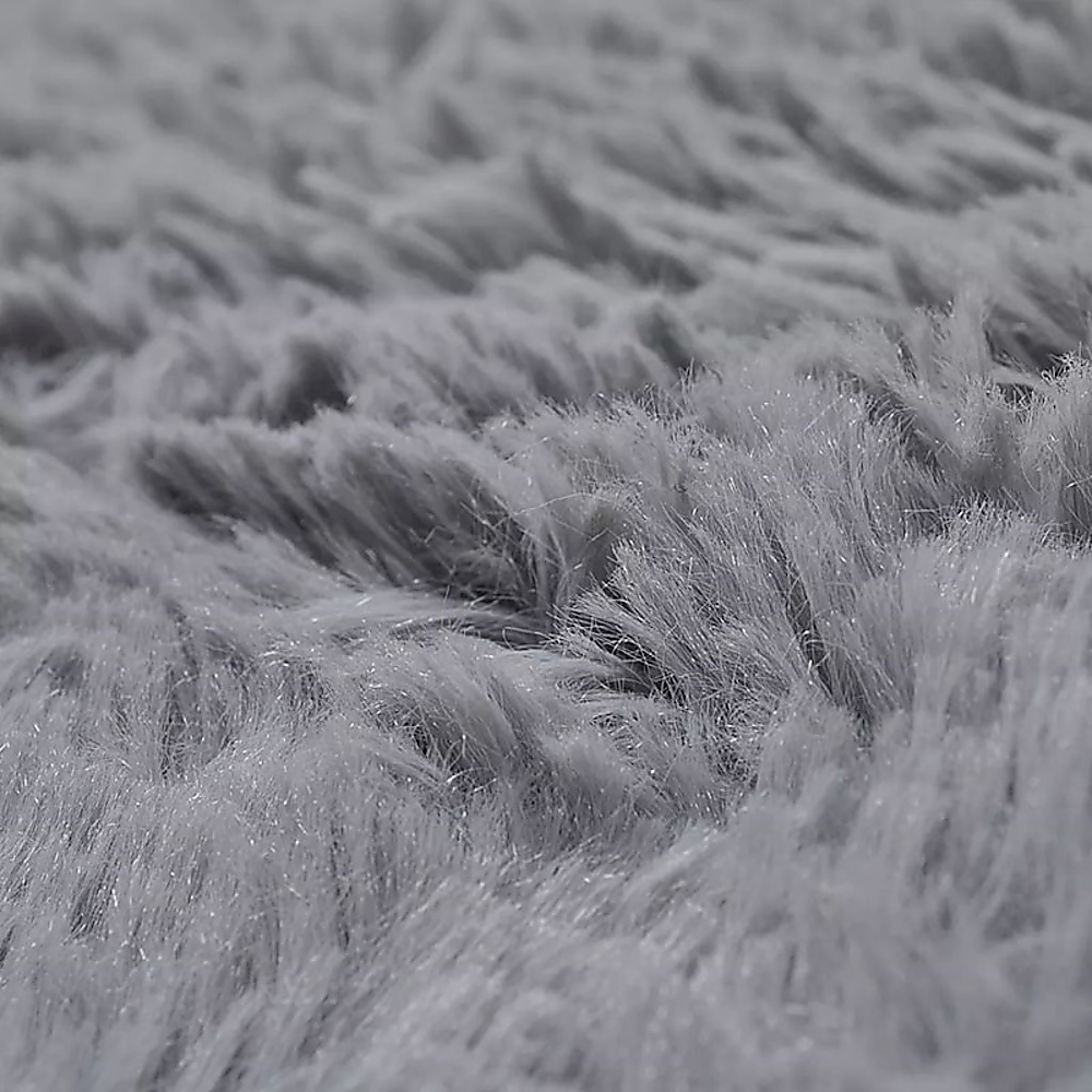 230x160cm Floor Rugs Large Shaggy Rug Area Carpet Bedroom Living Room Mat - Grey