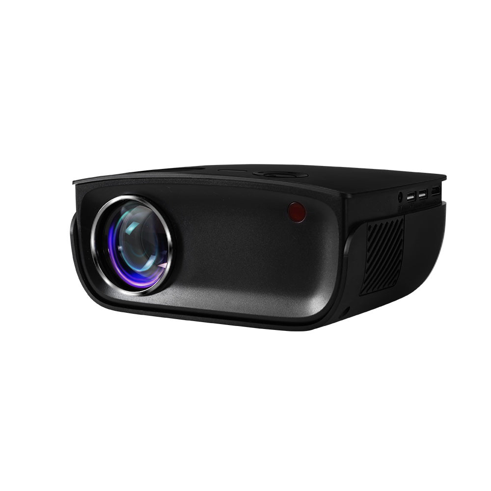 Mini Video Projector Wifi USB HDMI Portable 2000 Lumens HD 1080P Home in Black