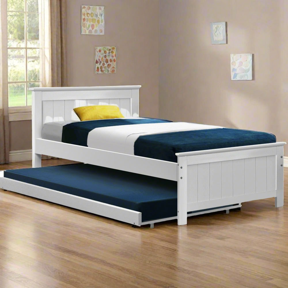 Single Bed Frame with Trundle