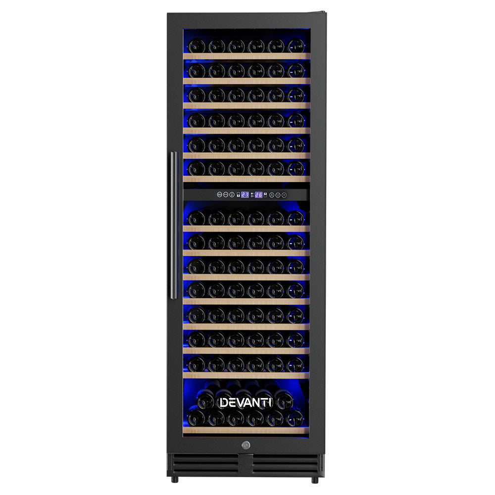 Wine Cooler Fridge Dual Zone 154 Bottles