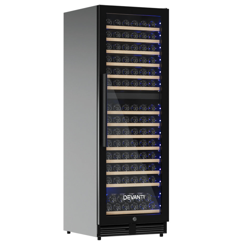 Wine Cooler Fridge Dual Zone 154 Bottles