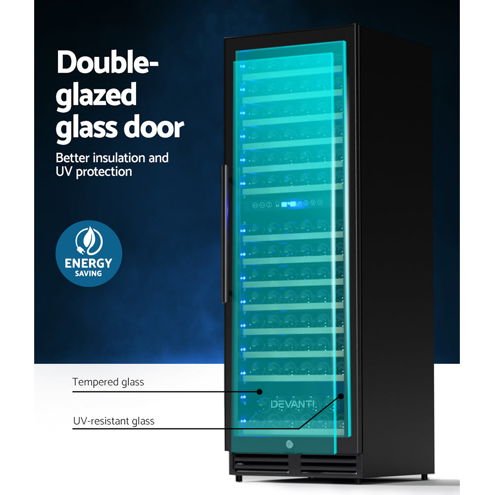 Wine Cooler Fridge Dual Zone 154 Bottles