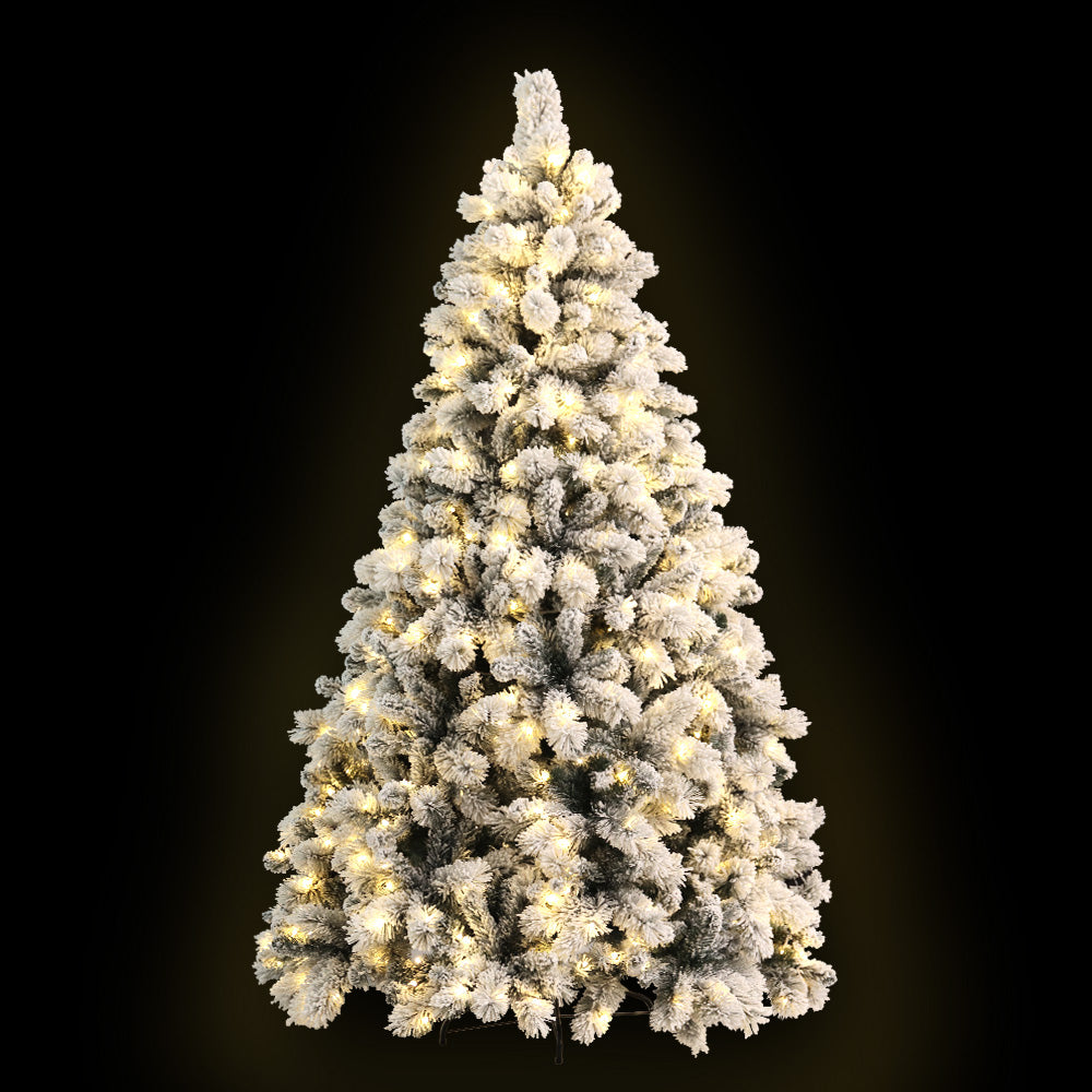 Christmas Tree 1.8M Xmas Tree with 350 LED Lights Snowy Tips