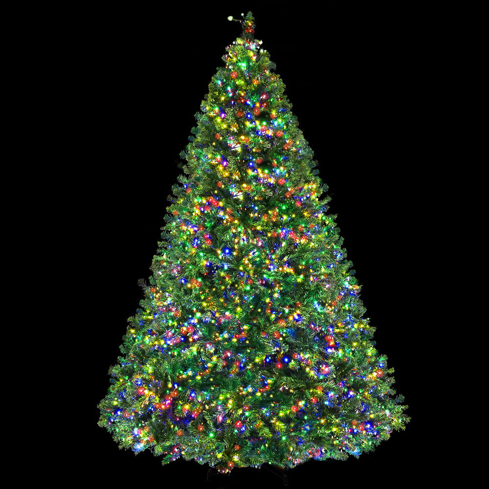 Christmas Tree 2.4M Xmas Tree with 3190 LED Lights Multi Colour