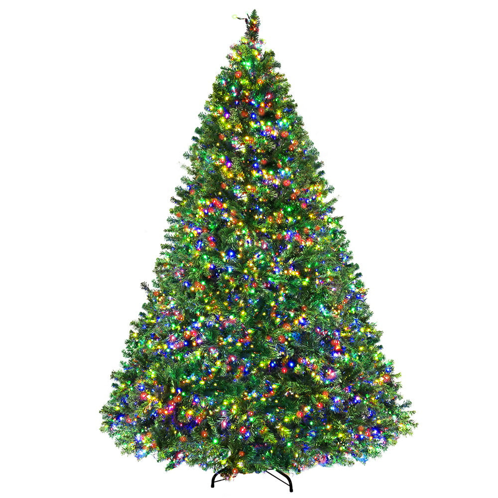 Christmas Tree 2.4M Xmas Tree with 3190 LED Lights Multi Colour