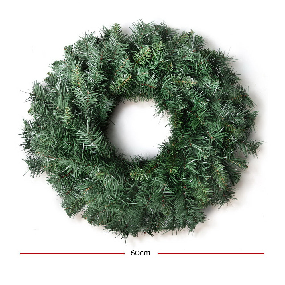 Christmas Wreath 60cm Xmas Tree Decoration Green