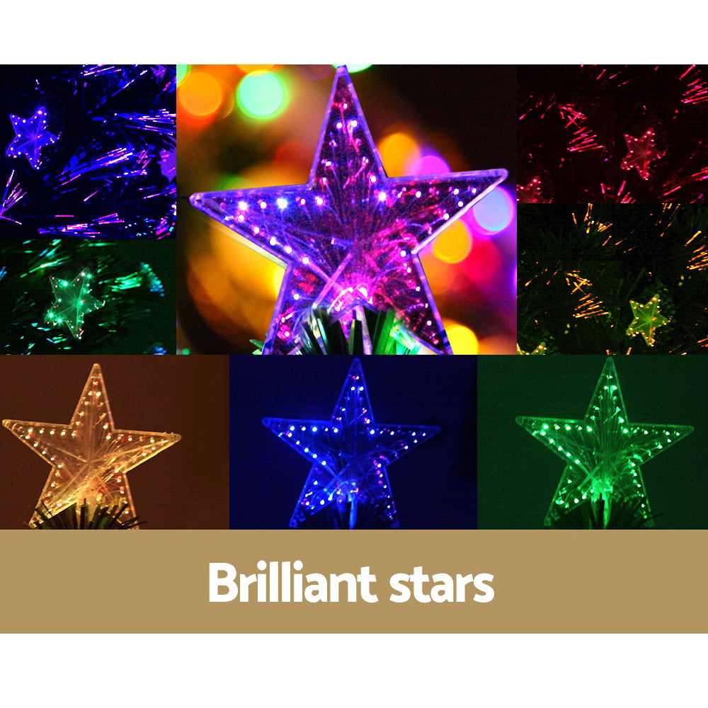 1.8M 6FT LED Christmas Tree Xmas Optic Fiber Multi Colour Lights