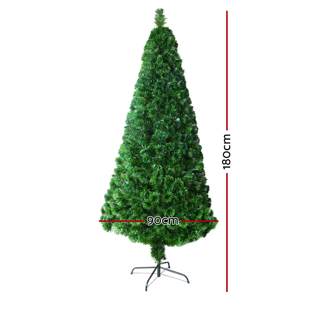 1.8M 6FT LED Christmas Tree Optic Fibre Xmas Multi Colour Lights