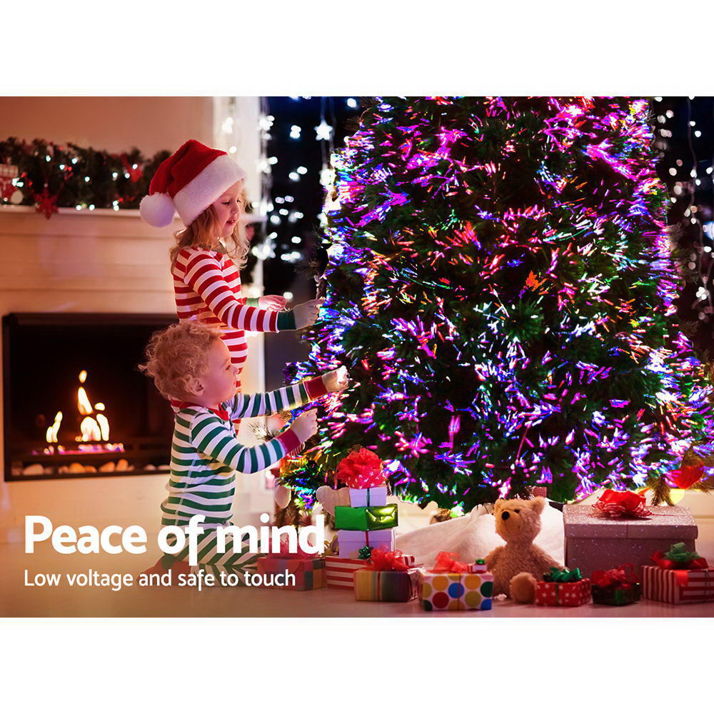 1.8M 6FT LED Christmas Tree Optic Fibre Xmas Multi Colour Lights