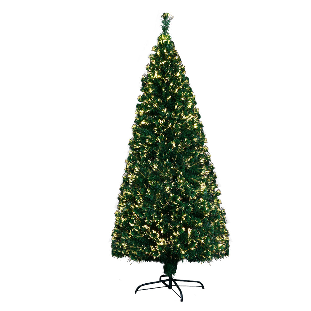 Christmas Tree 1.8M 6FT LED Xmas Fibre Optic Multi Warm White