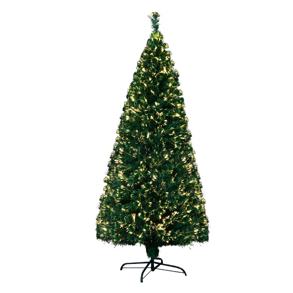 Christmas Tree 1.8M 6FT LED Xmas Fibre Optic Multi Warm White