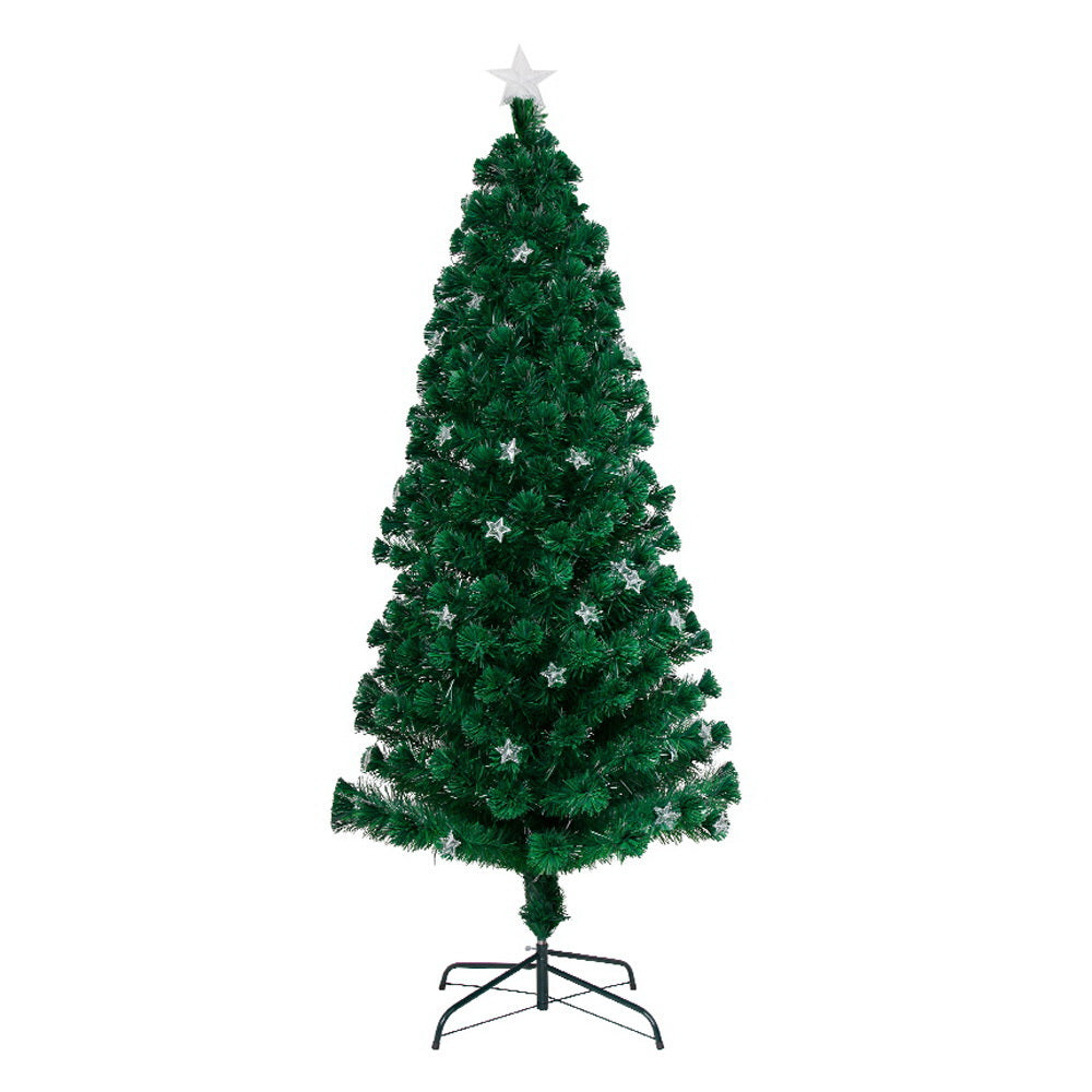 2.1M 7FT LED Christmas Tree Xmas Optic Fibre Multi Colour Lights