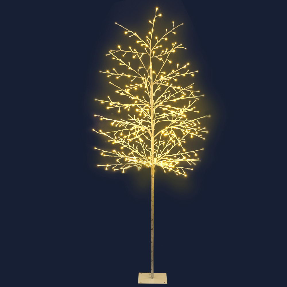 2.1M LED Christmas Branch Tree 480 LED Xmas Warm White Optic Fibre