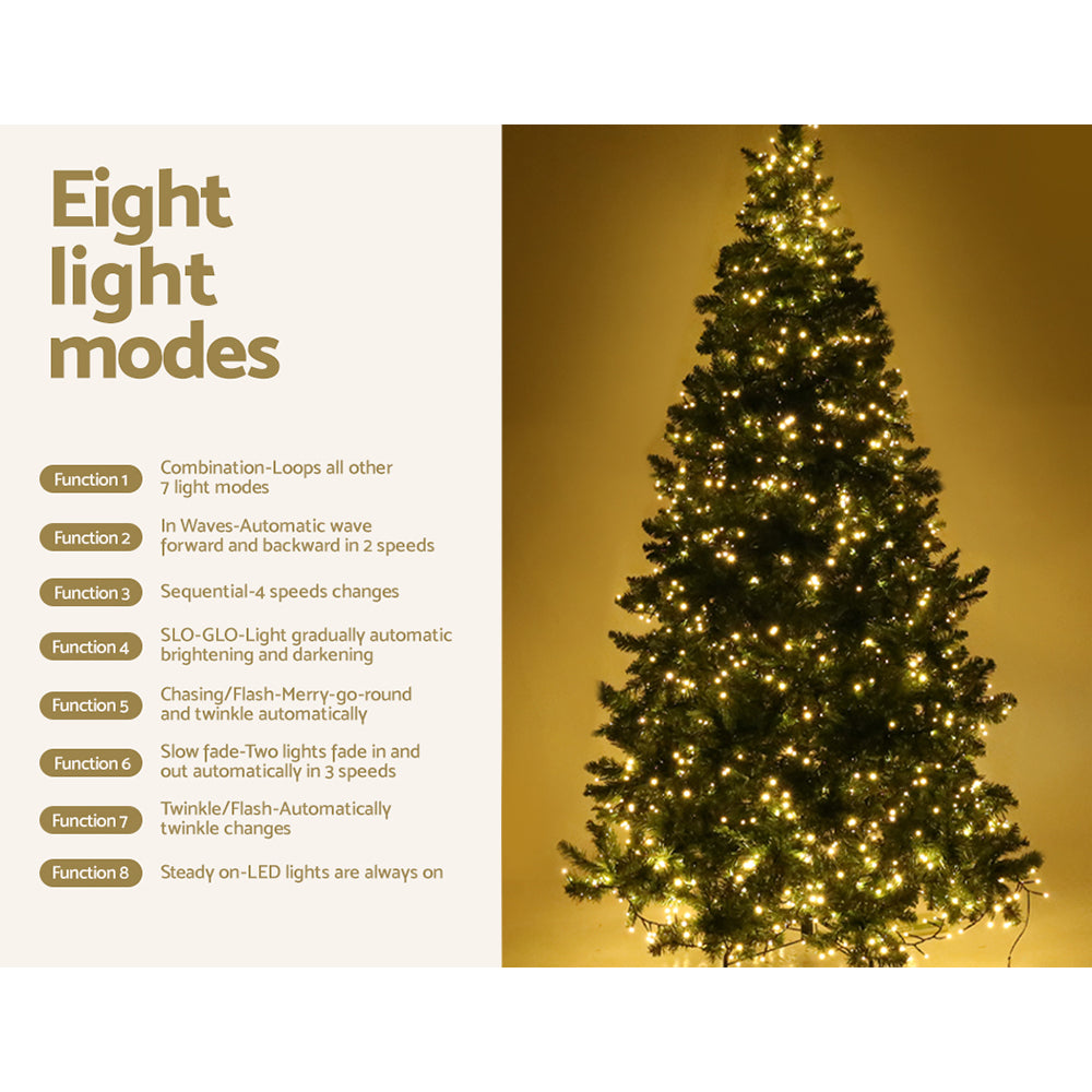 Christmas Tree 1.8M With 874 LED Lights Warm White Green