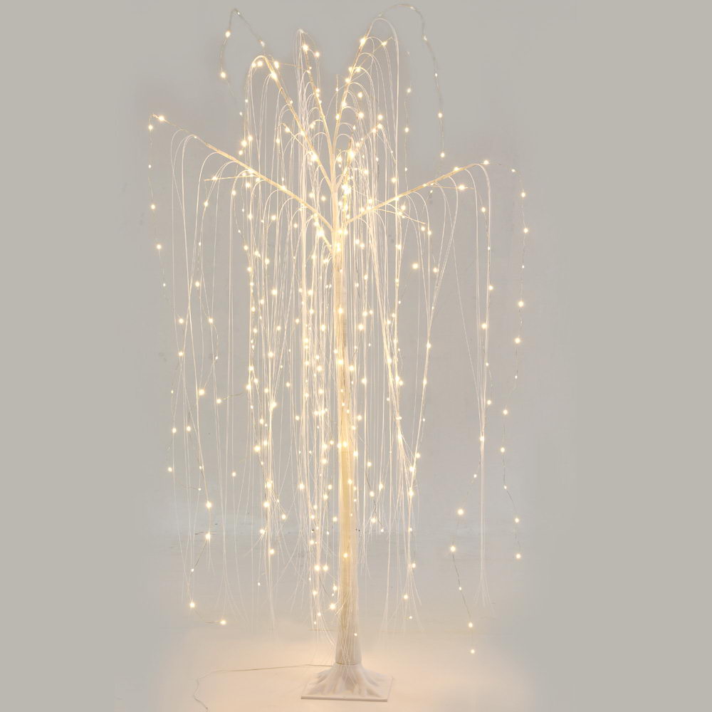 1.8M LED Christmas Tree Willow Xmas Fibre Optic Warm White Lights