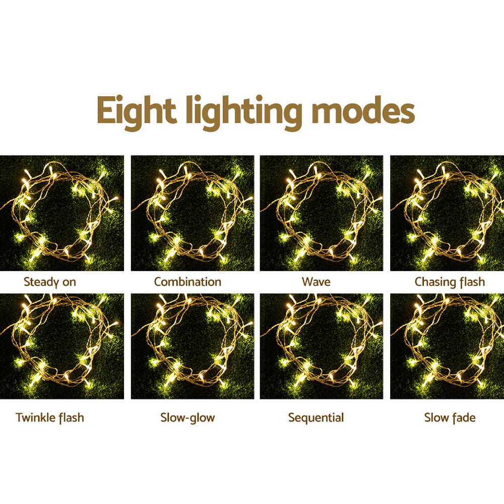 6X3M Christmas Curtain Lights 600LED Warm White