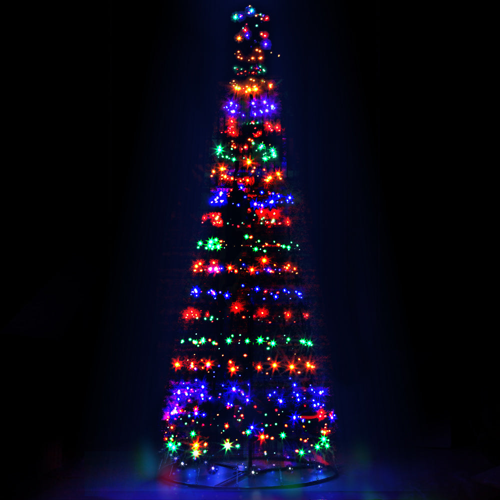 3M LED Christmas Tree Lights 330 LED Xmas Multi Colour Optic Fiber