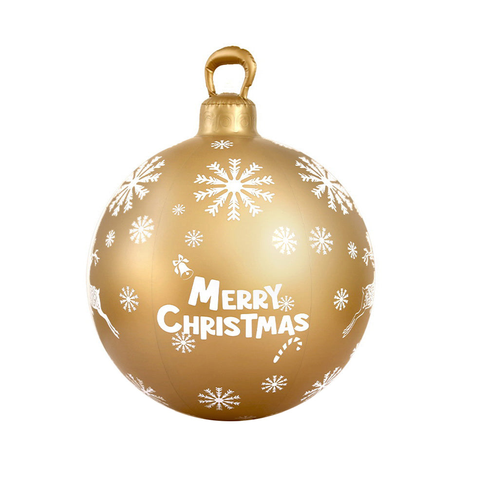 Christmas Inflatable Ball 60cm Decoration Giant Bauble Gold